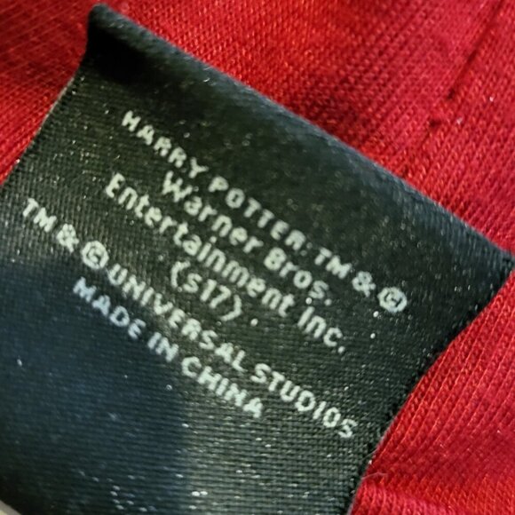 Harry Potter Men’s Hoodie Hogwarts Embroidered Full Zip Medium Universal Studios - Picture 7 of 12